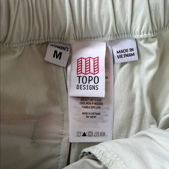 Topo Designs Mint Green River Shorts - Picture 2 of 4